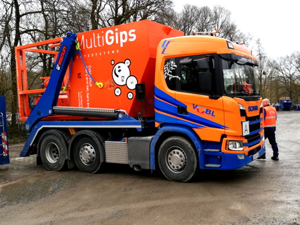 Transport Gips-Container